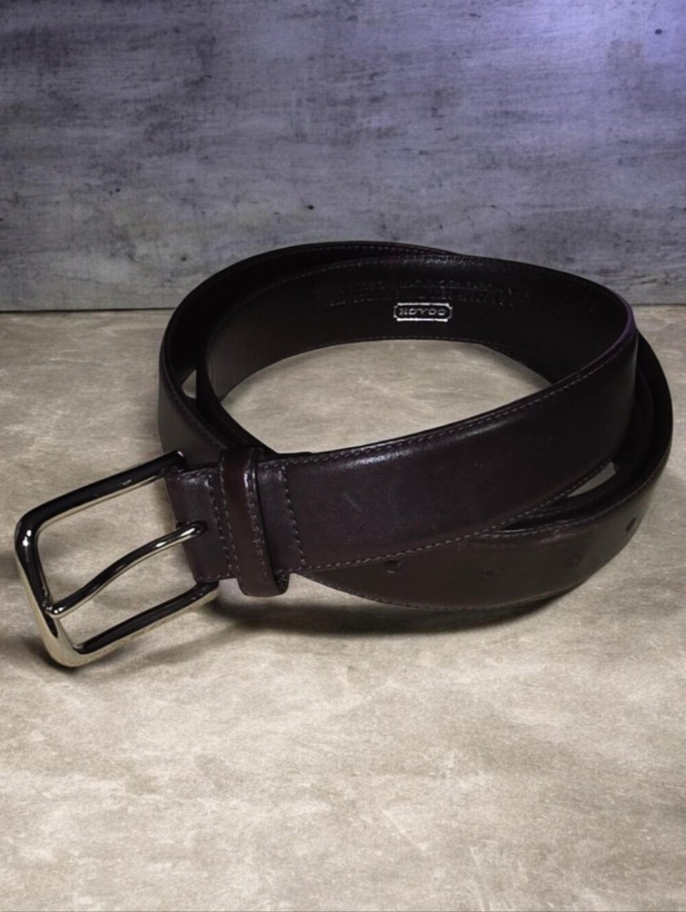 Men's Coach Classic Brown Leather Belt by Unknown Brand